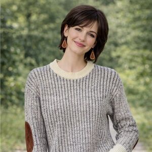 Forever 22 Sweater size M with patches on elbow area.